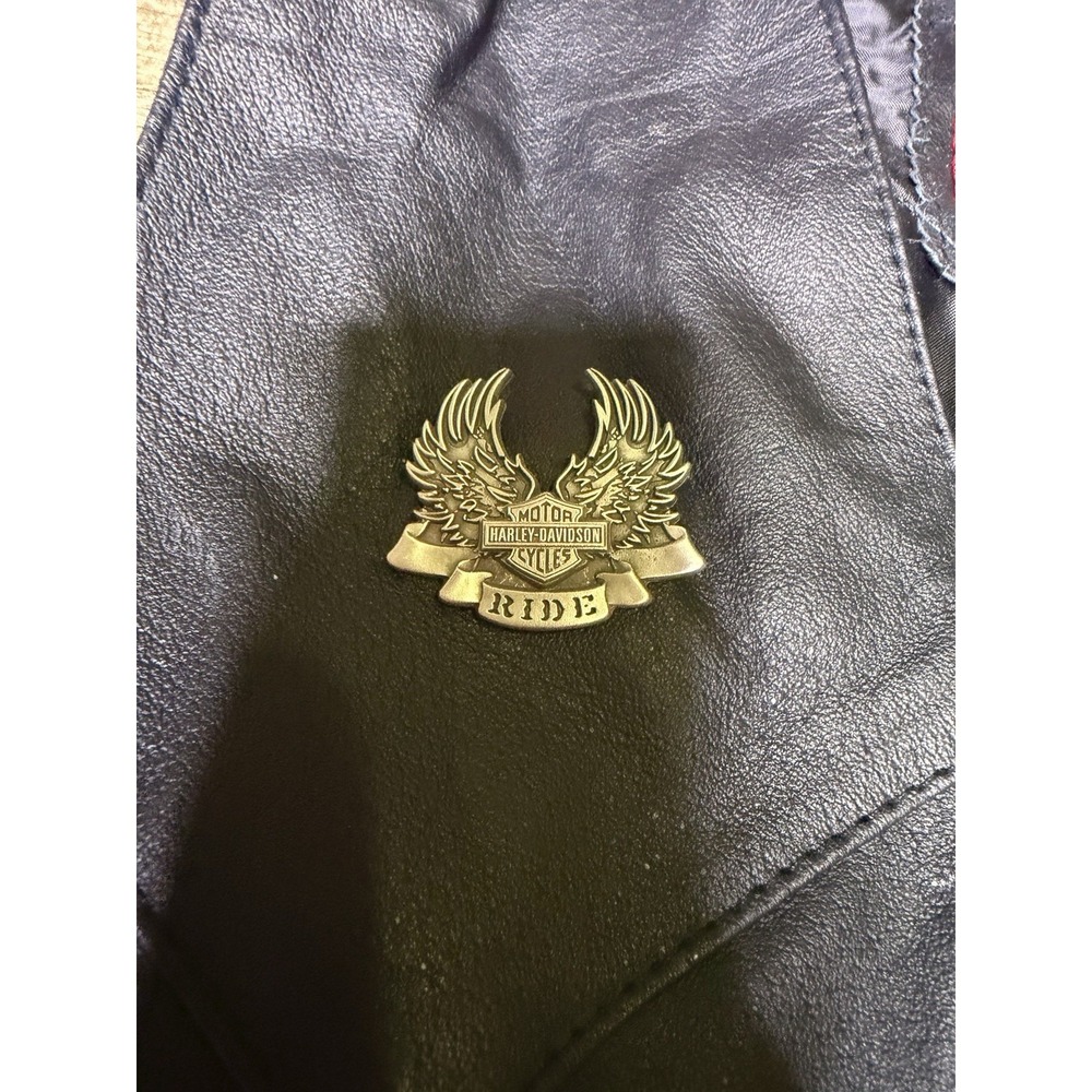 Vintage Bikestar Womens Leather Biker Vest Large Harley Davidson - Picture 3 of 10